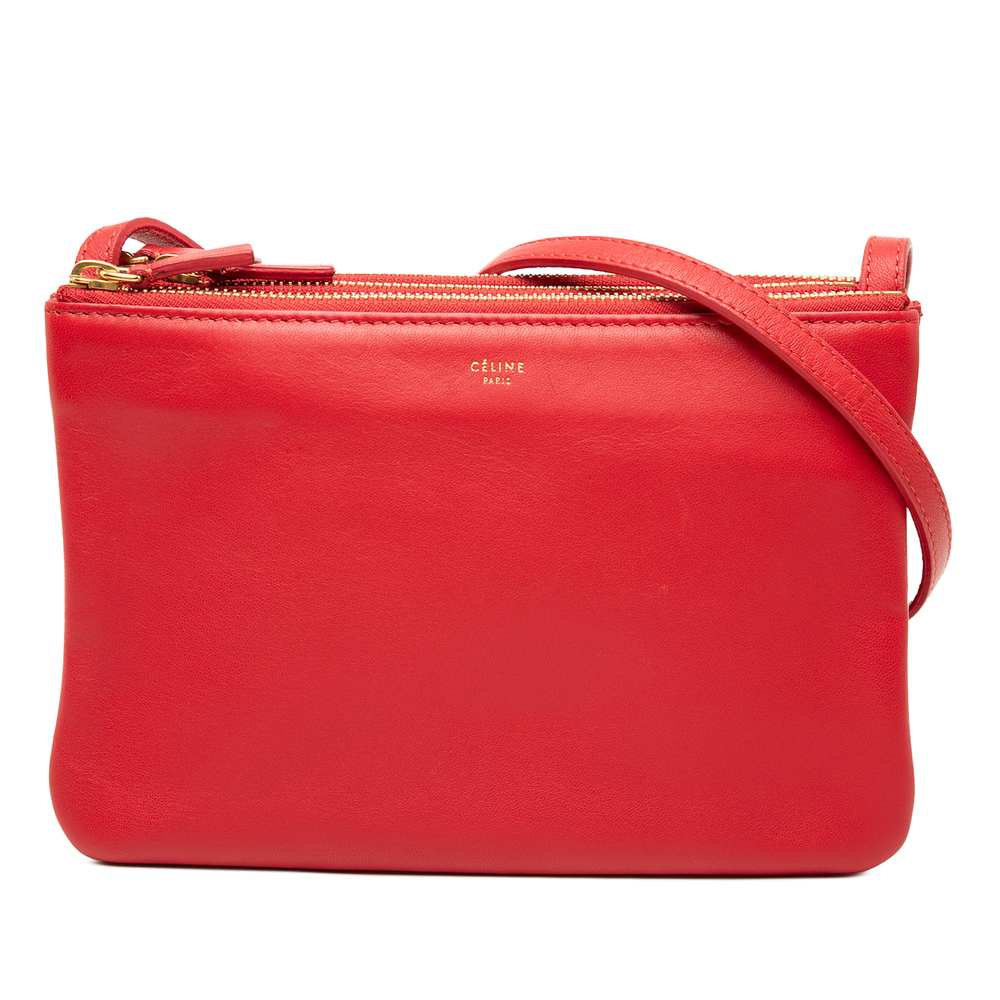 Pre-Loved Celine Small Lambskin Trio Crossbody